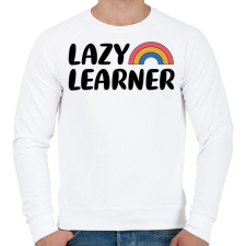 PRINTFASHION Lazy learner (Black) - Férfi pulóver - Fehér férfi pulóver, kardigán