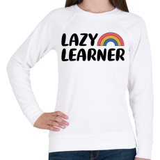 PRINTFASHION Lazy learner (Black) - Női pulóver - Fehér