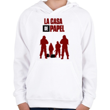 PRINTFASHION LCDP - Gyerek kapucnis pulóver - Fehér gyerek pulóver, kardigán
