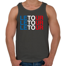 PRINTFASHION Le Tour - Férfi atléta - Sötétszürke atléta, trikó