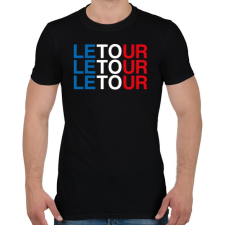 PRINTFASHION Le Tour - Férfi póló - Fekete férfi póló