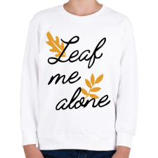PRINTFASHION Leaf me alone - Gyerek pulóver - Fehér gyerek pulóver, kardigán