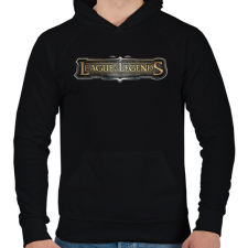 PRINTFASHION League of Legends - Férfi kapucnis pulóver - Fekete férfi pulóver, kardigán