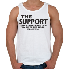 PRINTFASHION League of legends Support main - Férfi atléta - Fehér atléta, trikó