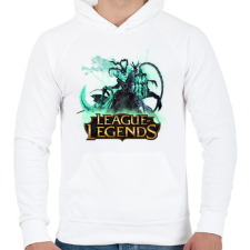 PRINTFASHION league of legends Thresh - Férfi kapucnis pulóver - Fehér férfi pulóver, kardigán