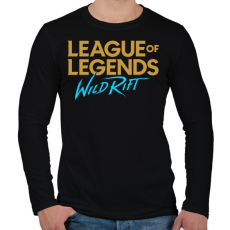PRINTFASHION League of Legends - Wild Rift - Férfi hosszú ujjú póló - Fekete