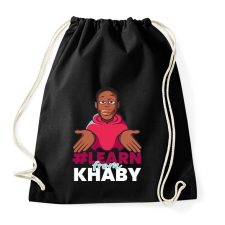 PRINTFASHION Learn from Khaby - Sportzsák, Tornazsák - Fekete tornazsák