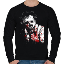 PRINTFASHION Leatherface - Férfi pulóver - Fekete férfi pulóver, kardigán