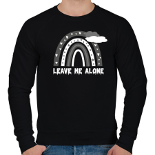 PRINTFASHION Leave me alone - Férfi pulóver - Fekete férfi pulóver, kardigán