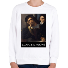 PRINTFASHION Leave me alone - Gyerek pulóver - Fehér