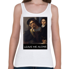 PRINTFASHION Leave me alone - Női atléta - Fehér