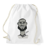 PRINTFASHION LeBron caricature - Sportzsák, Tornazsák - Fehér