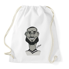 PRINTFASHION LeBron caricature - Sportzsák, Tornazsák - Fehér tornazsák