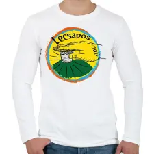 PRINTFASHION lecsapós 1 - Férfi hosszú ujjú póló - Fehér férfi póló