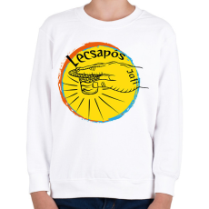 PRINTFASHION lecsapós 2 - Gyerek pulóver - Fehér
