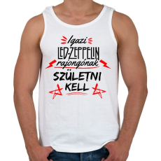 PRINTFASHION Led Zeppelin - Férfi atléta - Fehér