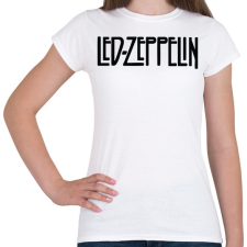 PRINTFASHION Led Zeppelin logo - Női póló - Fehér női póló