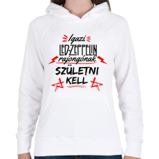 PRINTFASHION Led Zeppelin - Női kapucnis pulóver - Fehér