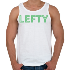 PRINTFASHION Lefty - Férfi atléta - Fehér