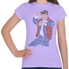 PRINTFASHION Légdeszkás - Női póló - Viola női póló