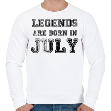 PRINTFASHION Legend are born in.  - Férfi pulóver - Fehér férfi pulóver, kardigán