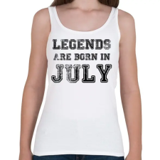 PRINTFASHION Legend are born in.  - Női atléta - Fehér női trikó