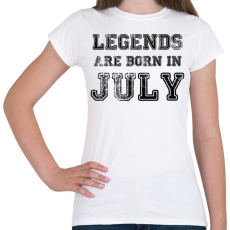 PRINTFASHION Legend are born in.  - Női póló - Fehér