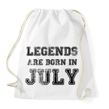 PRINTFASHION Legend are born in.  - Sportzsák, Tornazsák - Fehér tornazsák