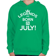 PRINTFASHION Legendák - Gyerek kapucnis pulóver - Zöld