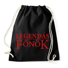 PRINTFASHION Legendás főnök - Sportzsák, Tornazsák - Fekete tornazsák