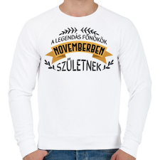 PRINTFASHION Legendás főnökök - Hónappal - Férfi pulóver - Fehér női pulóver, kardigán