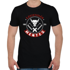 PRINTFASHION Legendás hentes - Évszámmal - Férfi póló - Fekete