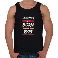 PRINTFASHION Legends are born in 1975 - Férfi atléta - Fekete atléta, trikó