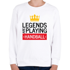 PRINTFASHION Legends are playing handball - Gyerek pulóver - Fehér gyerek pulóver, kardigán