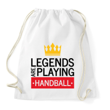 PRINTFASHION Legends are playing handball - Sportzsák, Tornazsák - Fehér tornazsák