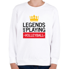PRINTFASHION Legends are playing volleyball - Gyerek pulóver - Fehér gyerek pulóver, kardigán
