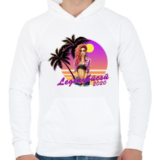 PRINTFASHION Legénybúcsú 2020 - Férfi kapucnis pulóver - Fehér