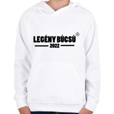 PRINTFASHION legénybúcsú 2022 - Gyerek kapucnis pulóver - Fehér gyerek pulóver, kardigán