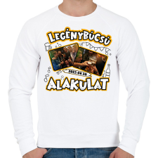 PRINTFASHION Legénybúcsú alakulat egyedi képpel - Férfi pulóver - Fehér férfi pulóver, kardigán