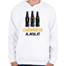 PRINTFASHION Legénybúcsú alakulat - Gyerek kapucnis pulóver - Fehér gyerek pulóver, kardigán