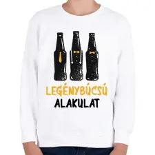 PRINTFASHION Legénybúcsú alakulat - Gyerek pulóver - Fehér gyerek pulóver, kardigán
