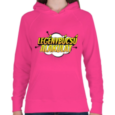 PRINTFASHION Legénybúcsú alakulat - Női kapucnis pulóver - Fukszia