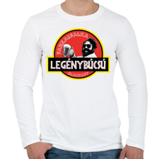 PRINTFASHION Legénybúcsú - farkasfalka blackout 2 - Férfi hosszú ujjú póló - Fehér férfi póló