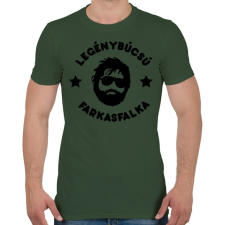 PRINTFASHION Legénybúcsú - Farkasfalka - Férfi póló - Katonazöld férfi póló