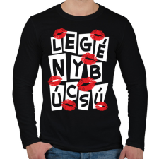 PRINTFASHION Legénybúcsú - Férfi hosszú ujjú póló - Fekete férfi póló