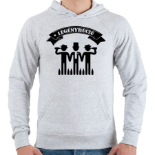 PRINTFASHION Legénybúcsú - Férfi kapucnis pulóver - Sport szürke férfi pulóver, kardigán