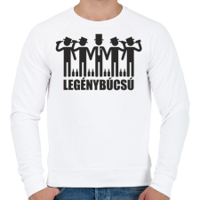 PRINTFASHION Legénybúcsú - Férfi pulóver - Fehér férfi pulóver, kardigán