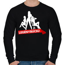 PRINTFASHION Legénybúcsú - Férfi pulóver - Fekete férfi pulóver, kardigán