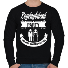 PRINTFASHION Legénybúcsú - Férfi pulóver - Fekete férfi pulóver, kardigán