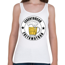 PRINTFASHION Legénybúcsú folyamatban - Női atléta - Fehér női trikó